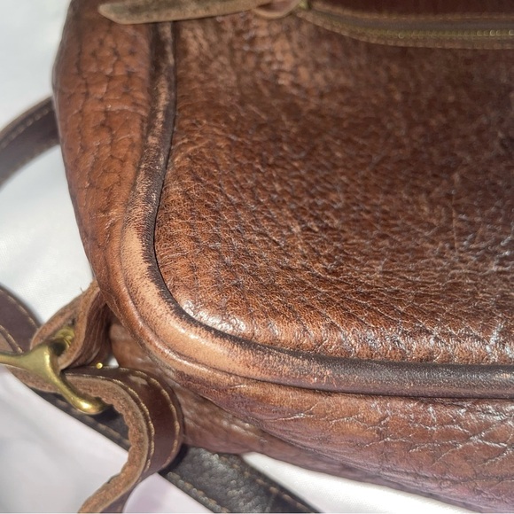 J.W. Hulme Co. Pebbled Leather Excursion Tote Bag Double Pocket Backpack Unisex - Picture 10 of 16